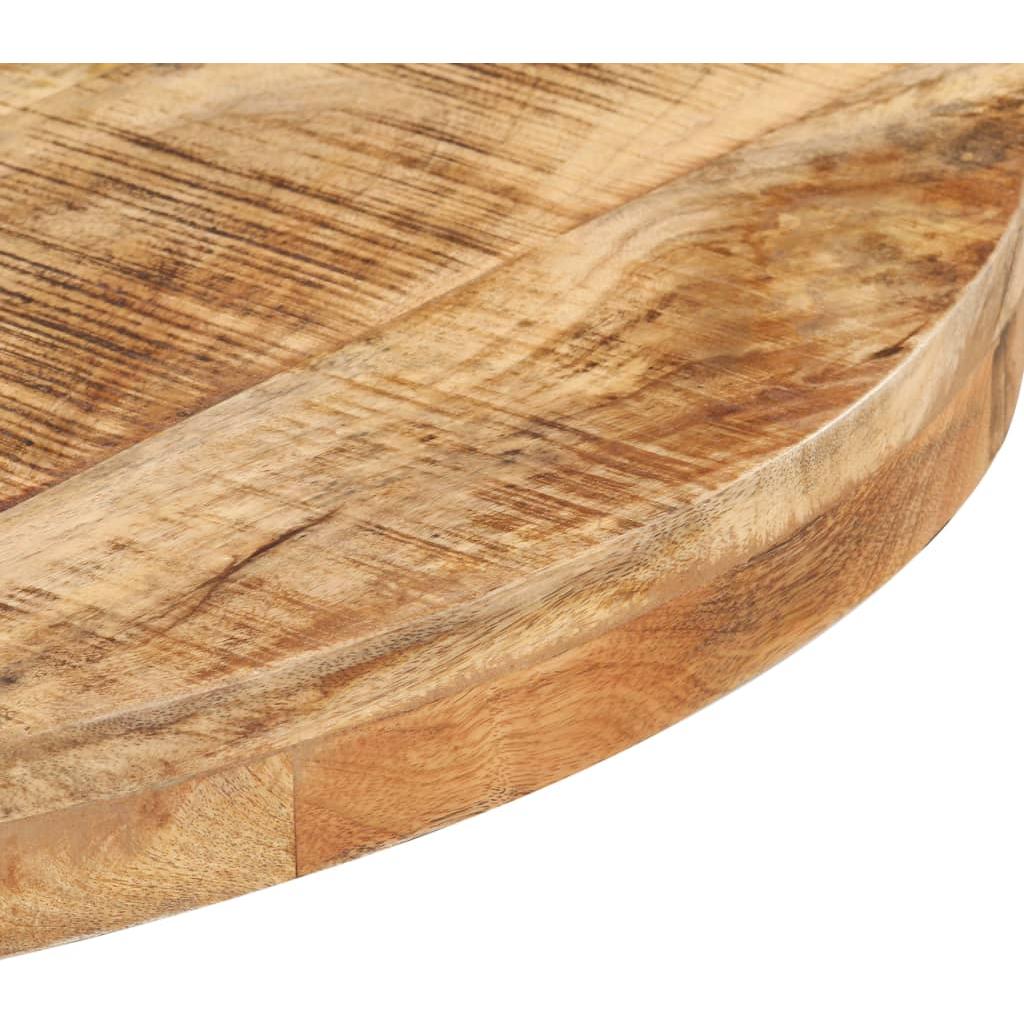 Bistro staliukas, skersmuo 80x75cm, neapdorota mango mediena
