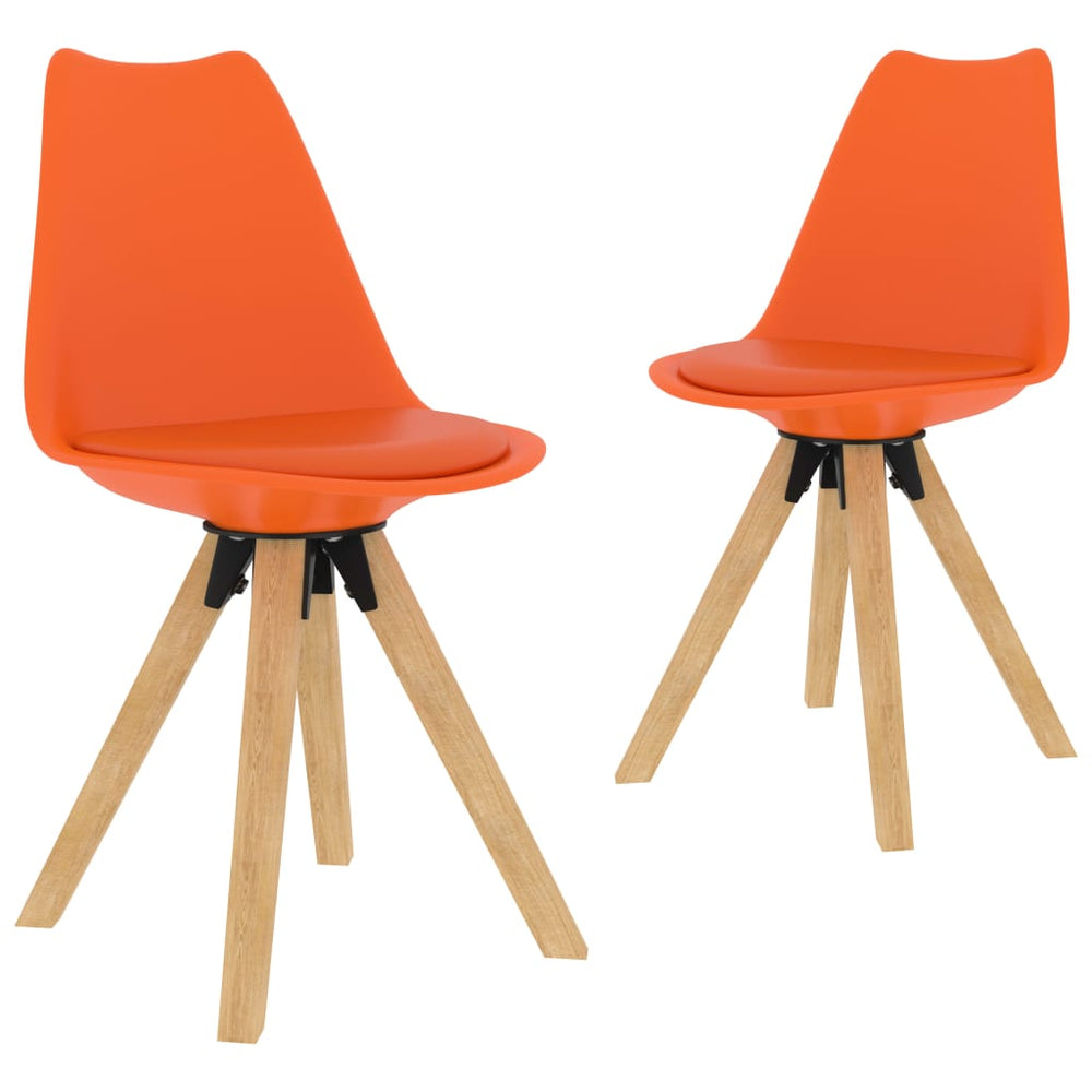 Valgomojo kėdės, 2vnt., oranžinės spalvos
