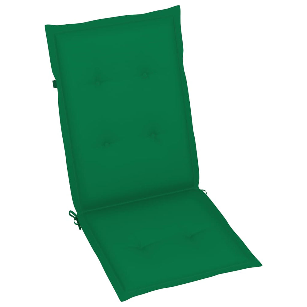 Sodo kėdės pagalvėlės, 6vnt., žalios spalvos, 120x50x4cm