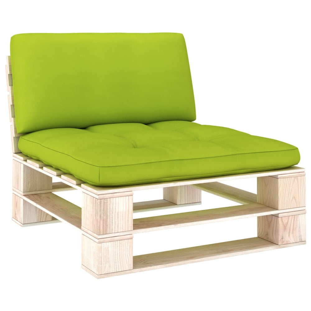 Pagalvėlės sofai iš palečių, 2vnt., šviesiai žalios spalvos