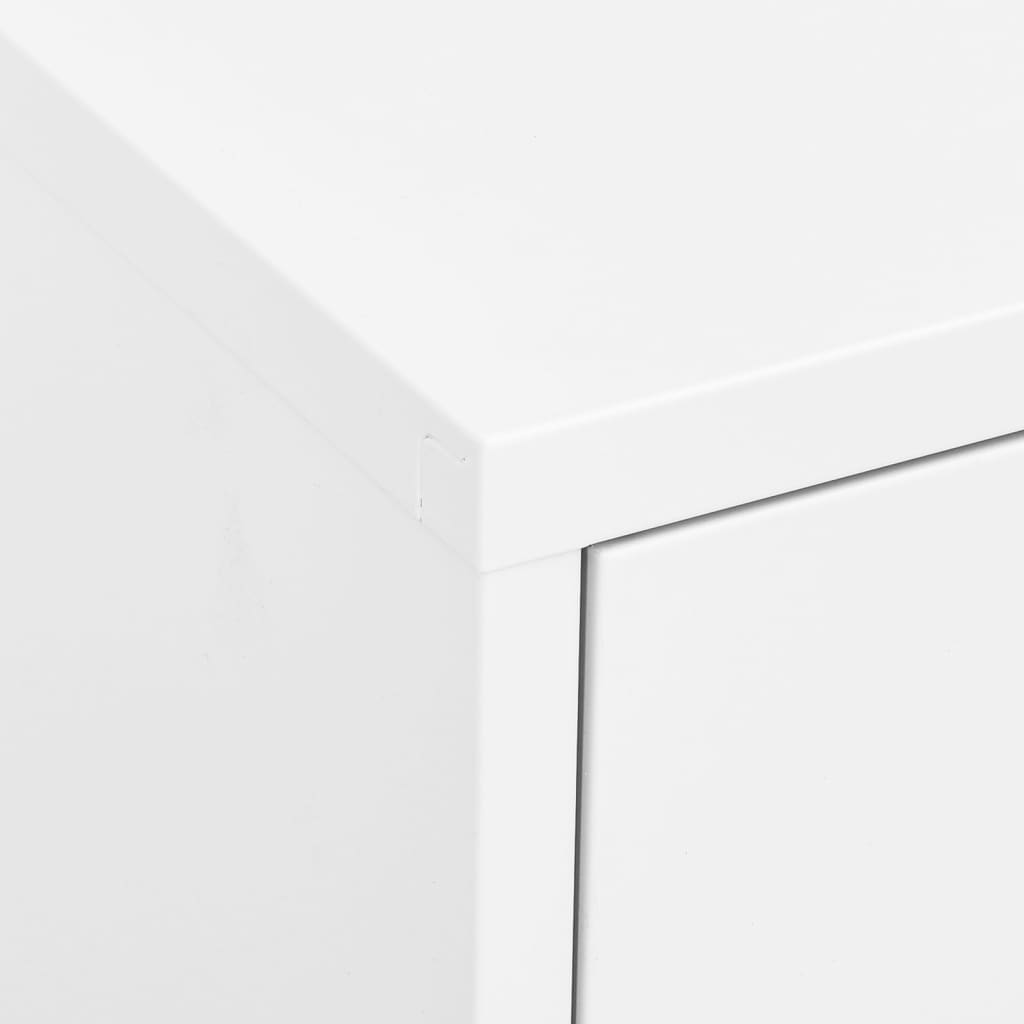 Sandėliavimo spintelė, baltos spalvos, 80x35x101,5cm, plienas