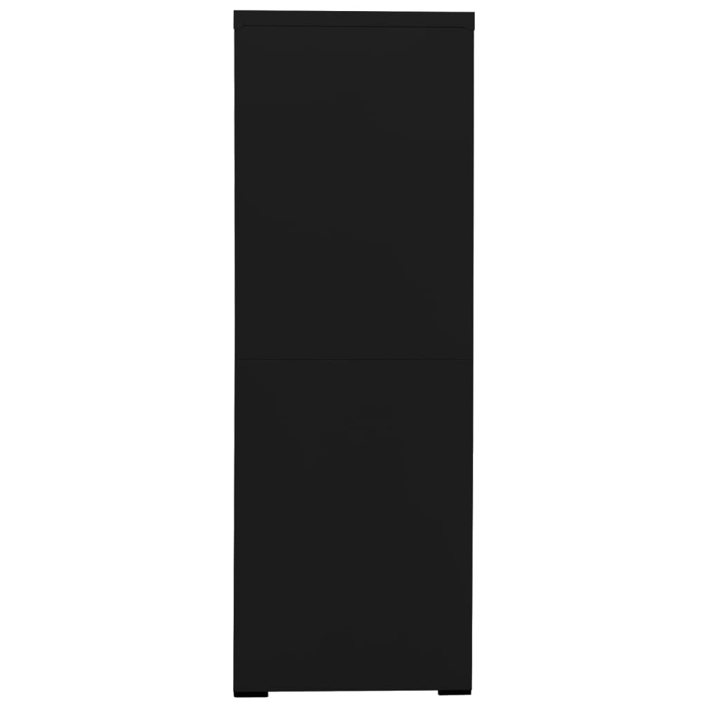 Spintelė dokumentams, juodos spalvos, 90x46x134cm, plienas