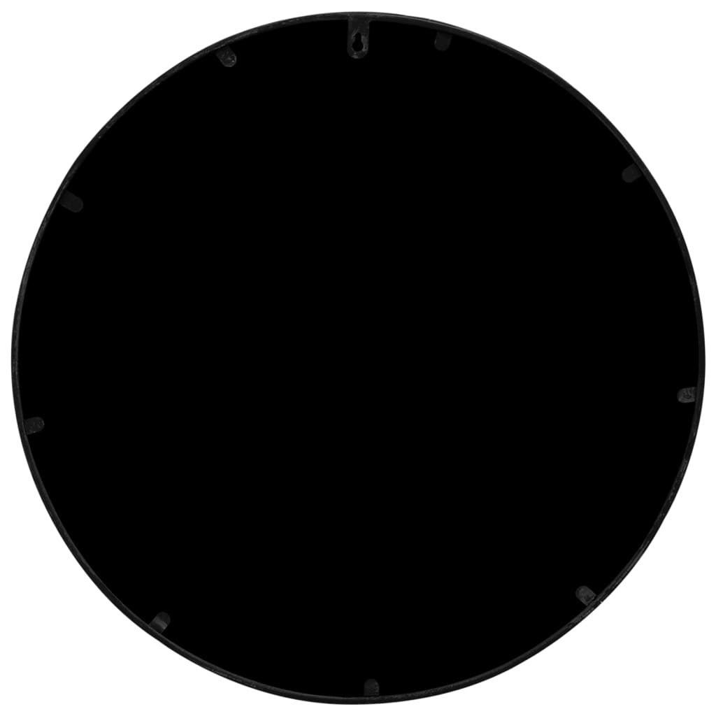 Sodo veidrodis, juodos spalvos, 60x3cm, geležis, apskritas