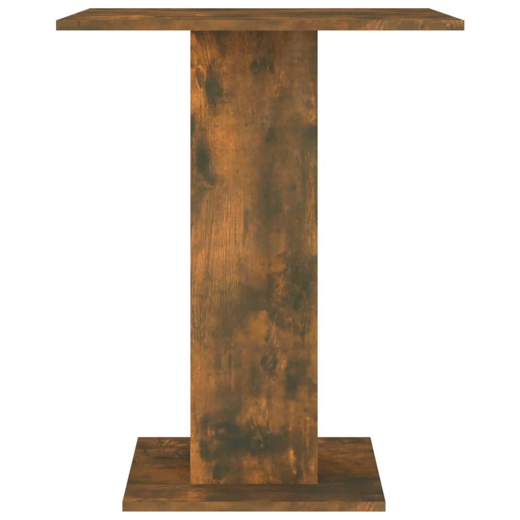 Bistro stalas, dūminio ąžuolo, 60x60x75cm, apdirbta mediena