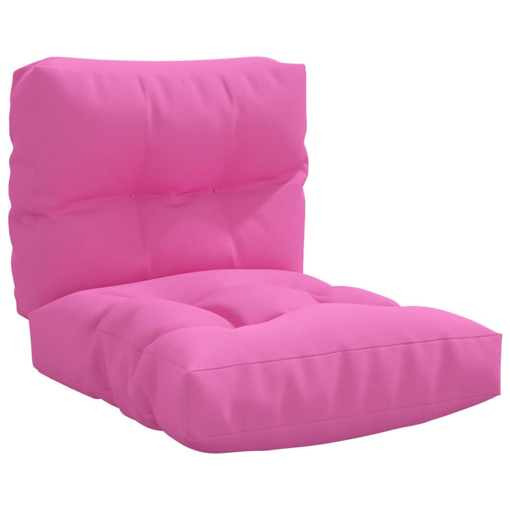 Pagalvėlės sofai iš palečių, 2vnt., rožinės spalvos, audinys