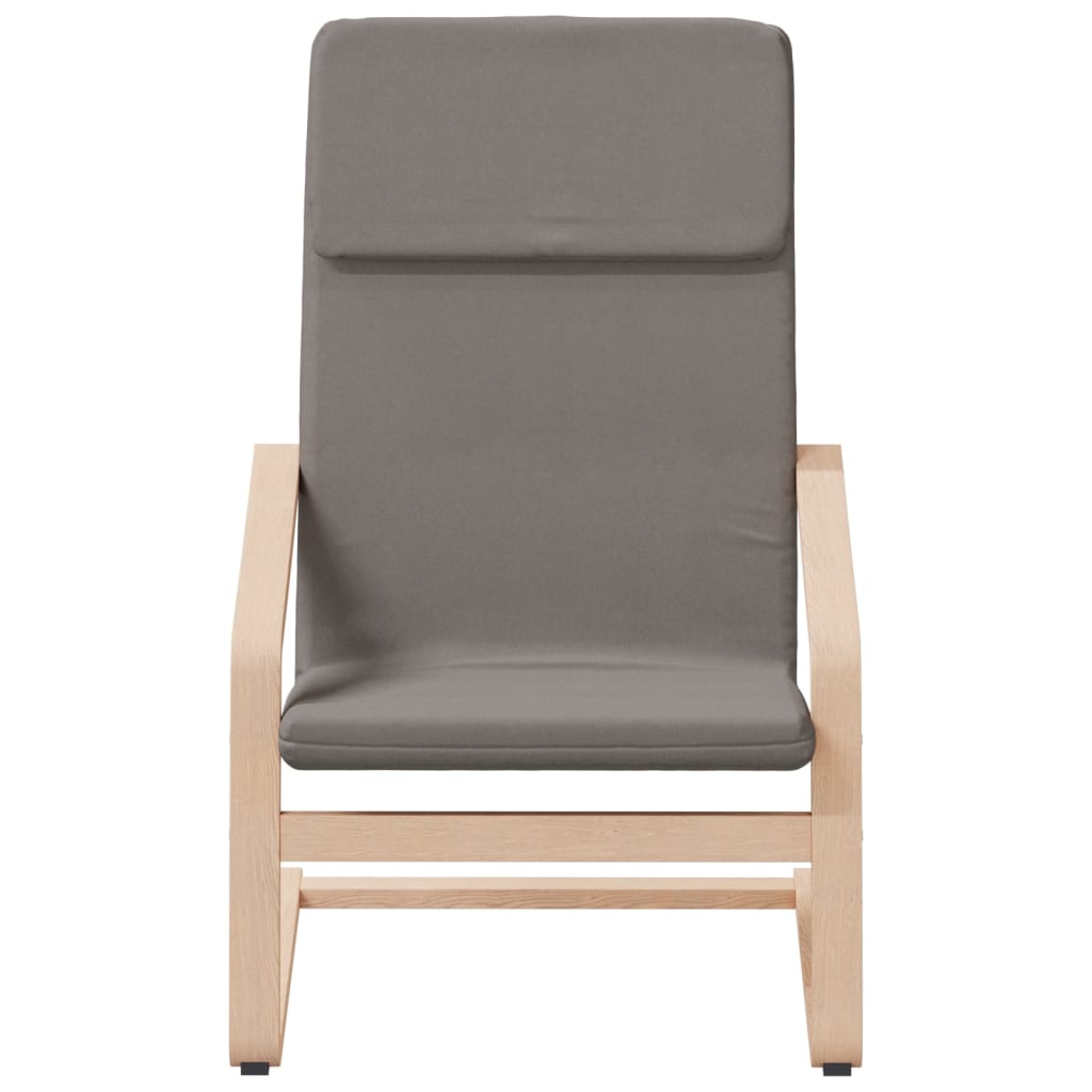 Poilsio kėdė, taupe spalvos, audinys