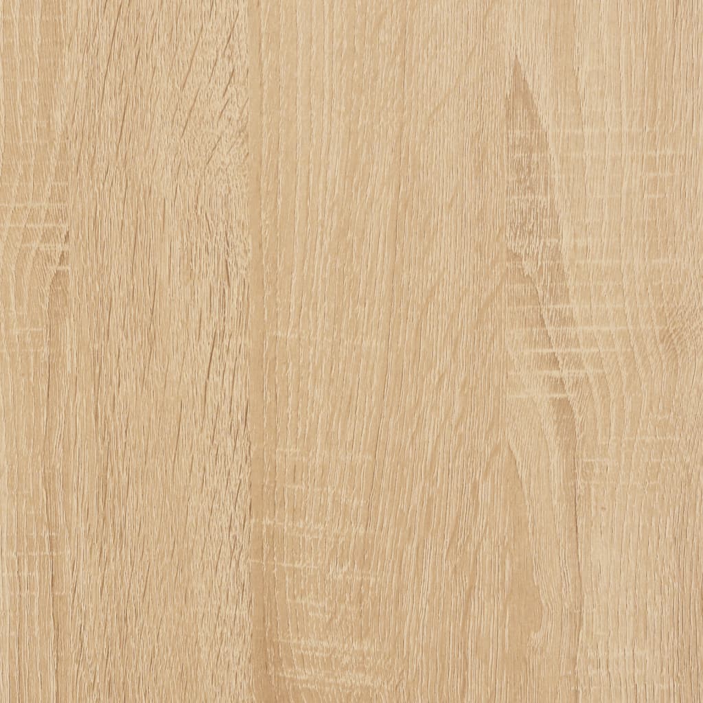 Vinilinių plokštelių spintelė, ąžuolo, 74,5x38x48cm, mediena (83173-1)