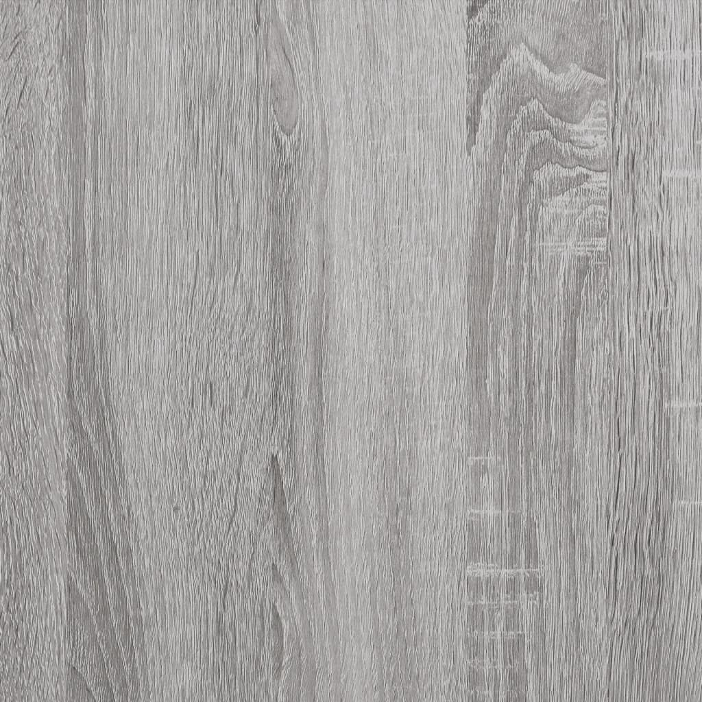 Vinilinių plokštelių spintelė, pilka, 100x38x48cm, mediena (83176)
