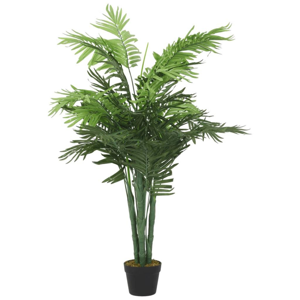 Dirbtinė palmė, žalios spalvos, 120 cm, 28 lapų
