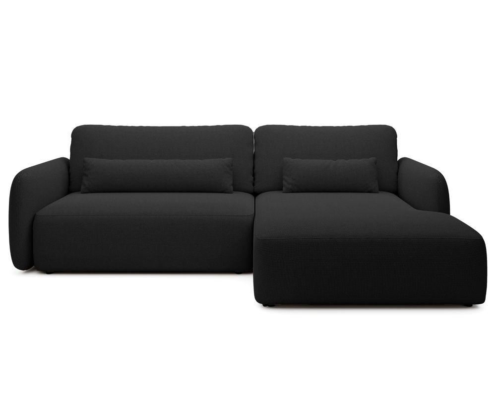 Kampinė sofa BILLY, juoda spalva