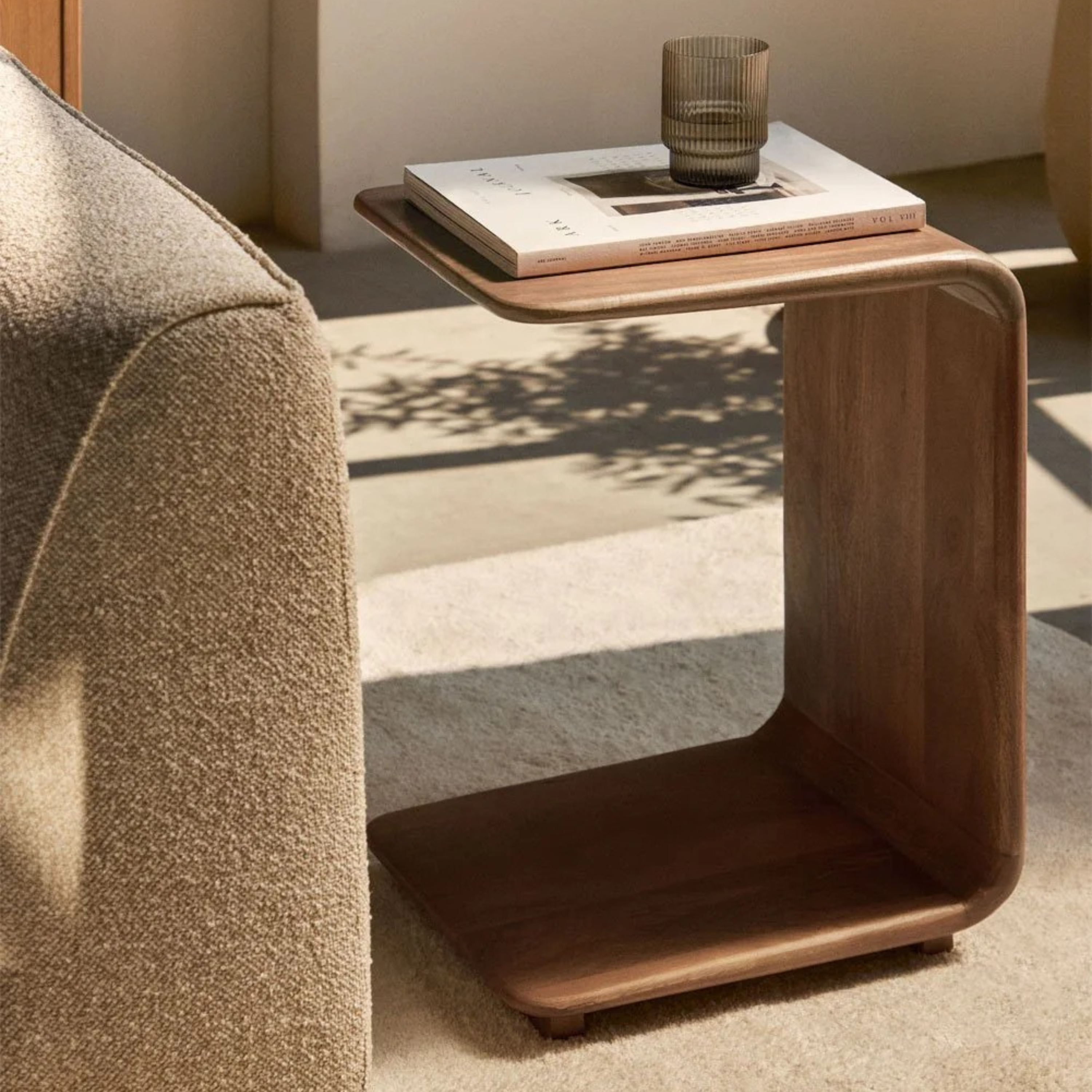 Side table MAROARO 35x40 cm, wood