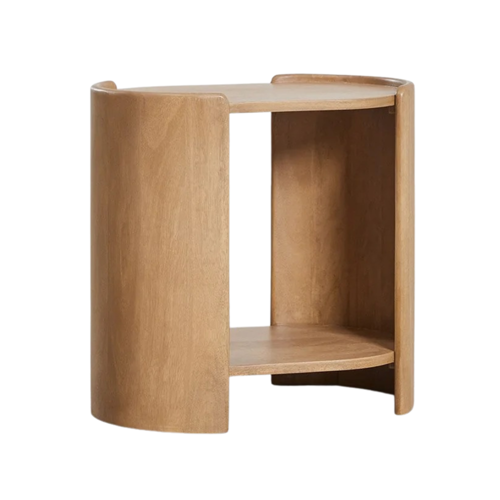 Naktinė spintelė VEREUNO 50x35 cm, mango mediena