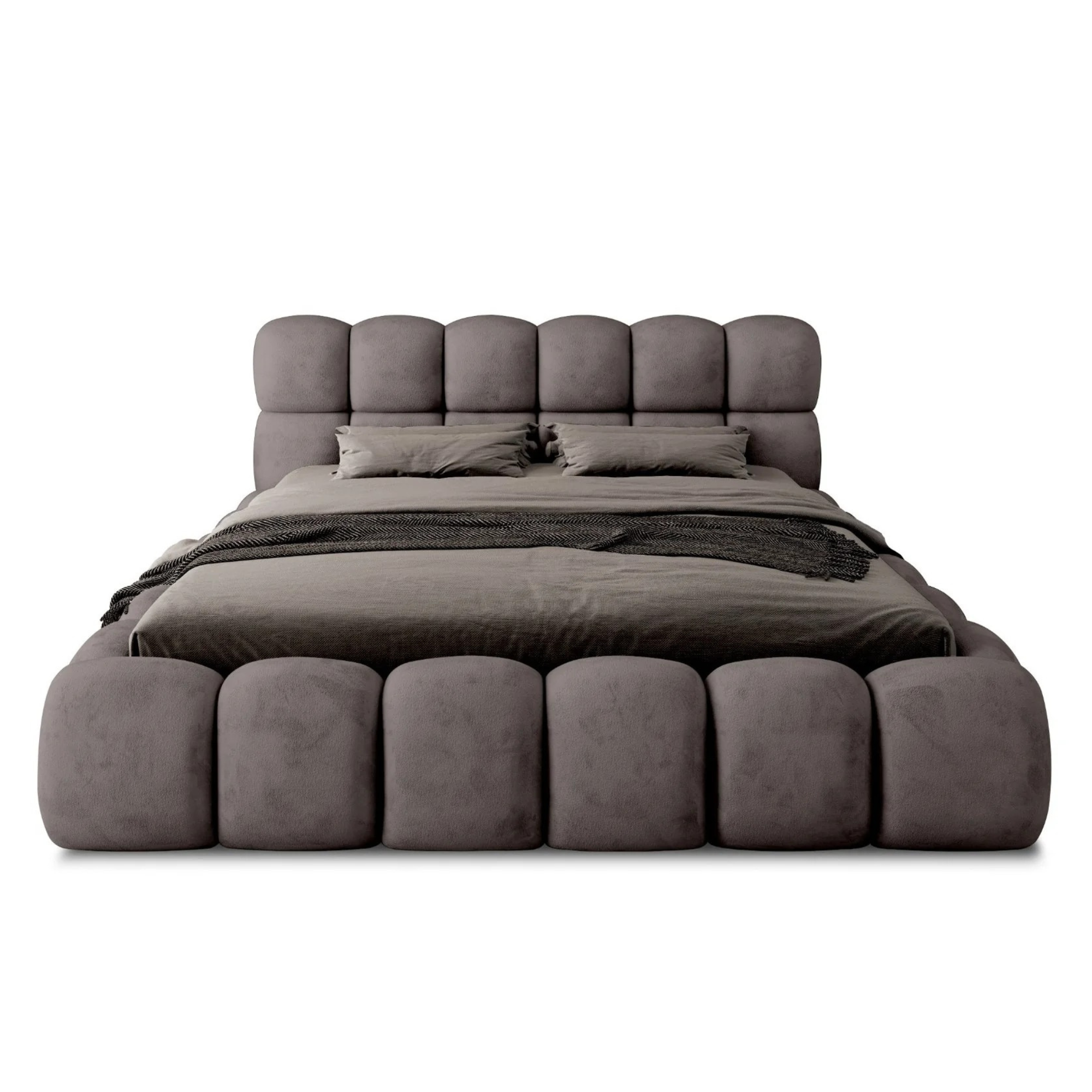 Miegamojo lova JASMIJA, tamsiai ruda aphrodite