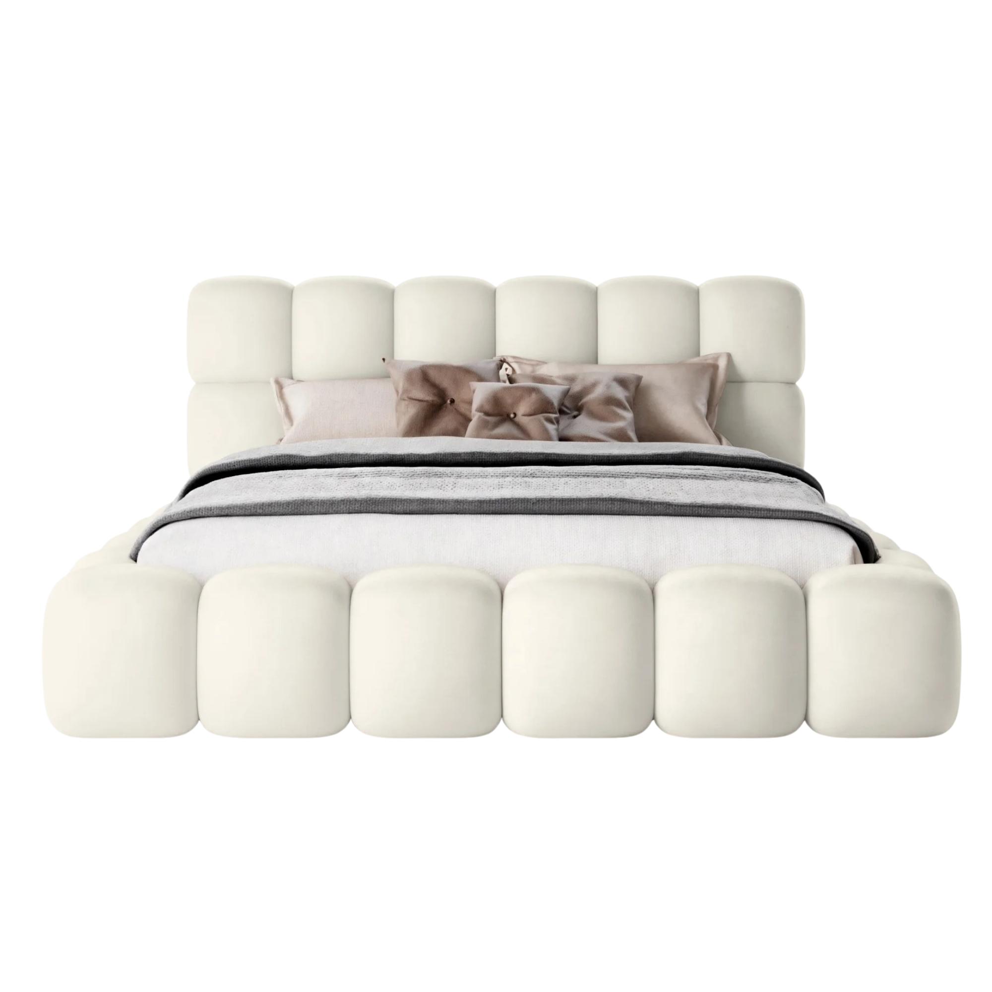 Miegamojo lova JASMIJA, ecru piano