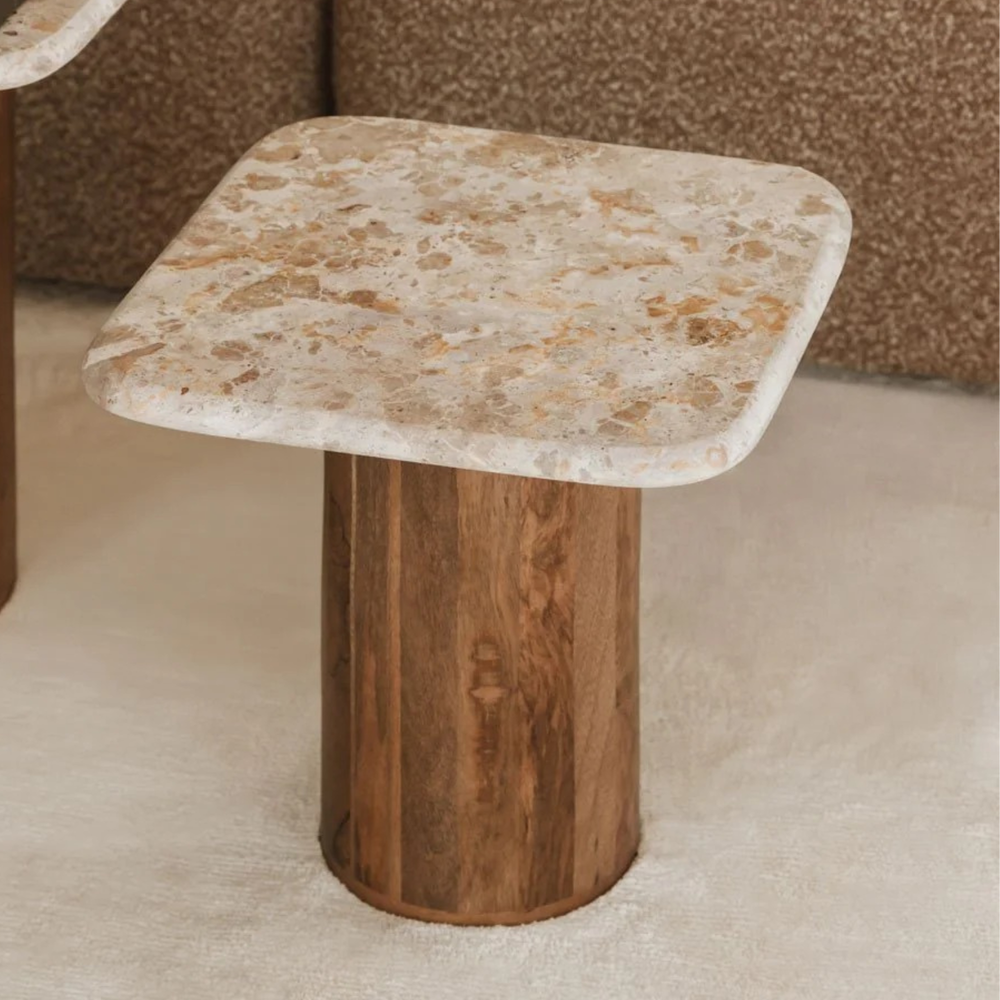 Pagalbinis staliukas KELAUNO 40x40 cm, mediena