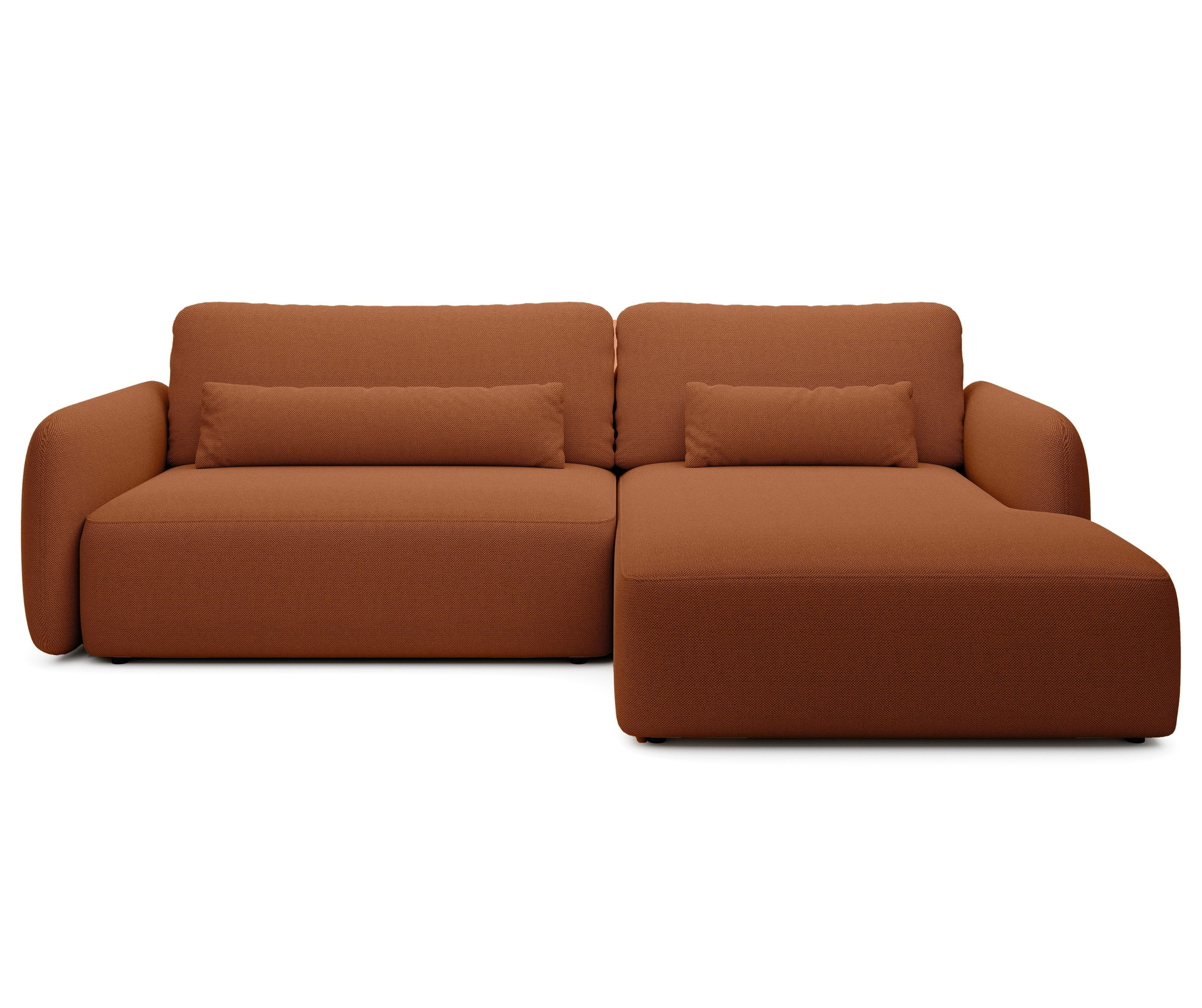Kampinė sofa BILLY, vario spalva