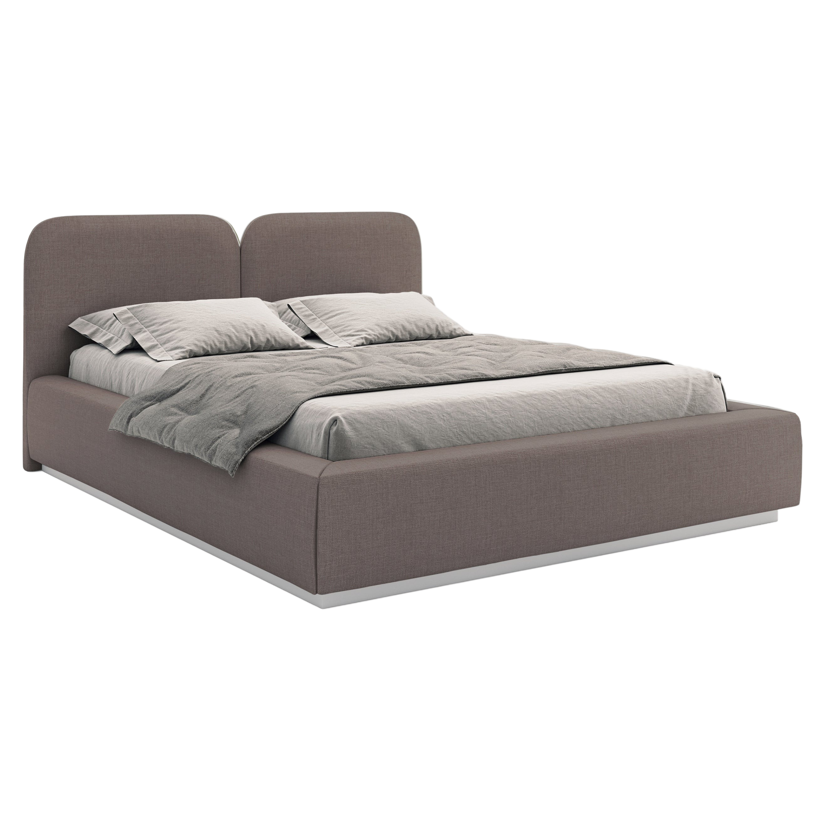 Miegamojo lova COMOVES LIBERTY, ruda spalva