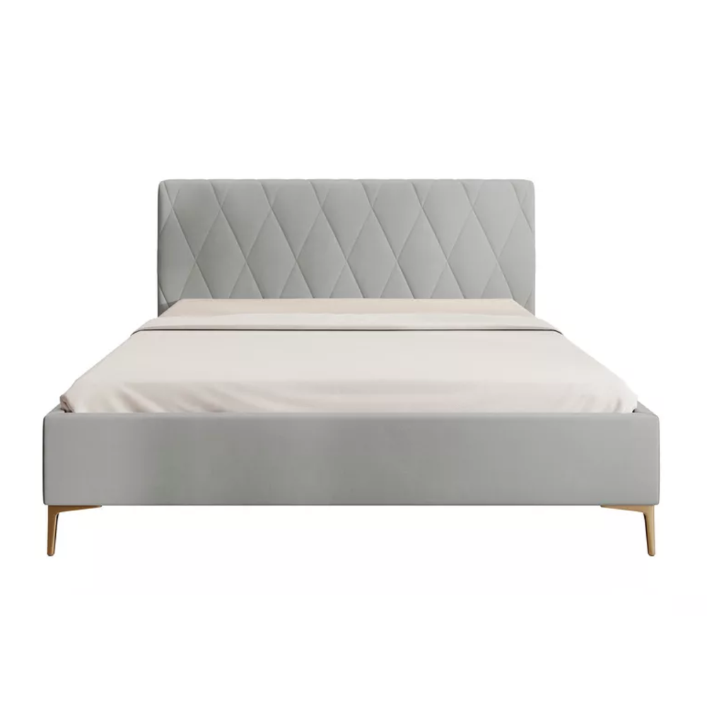 Miegamojo lova MARI, šviesiai pilka