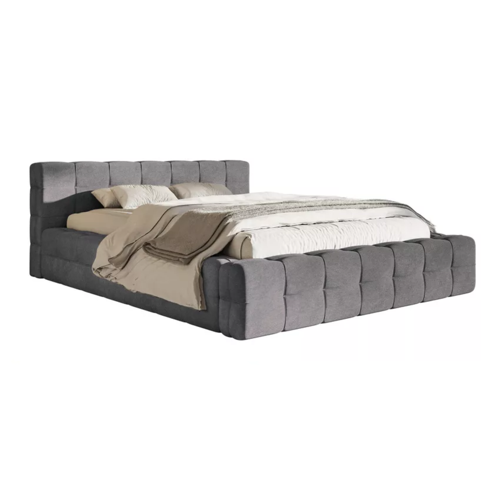 Lova JULIETTE, tamsiai pilka, su patalynės dėže