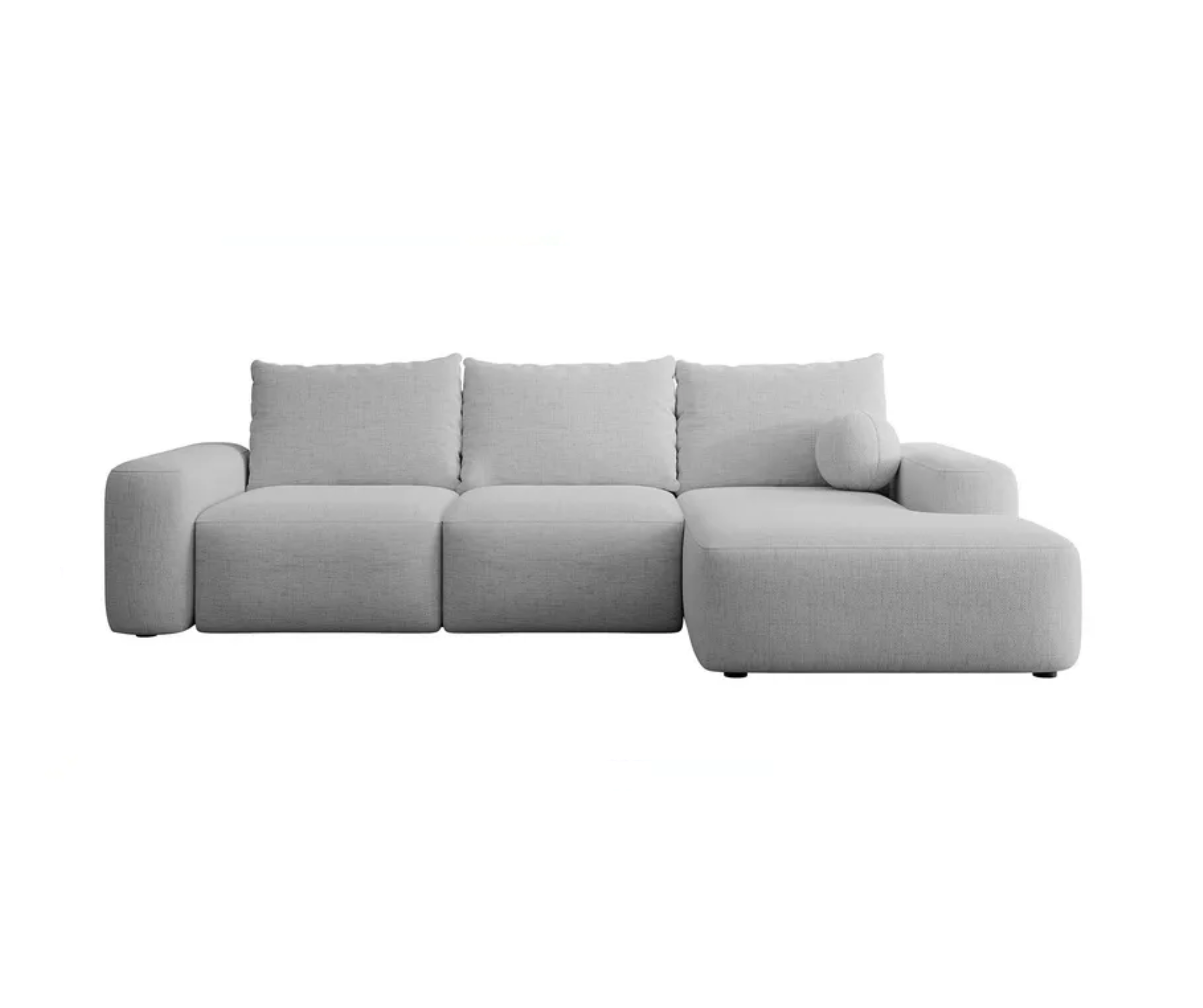 Kampinė sofa CARNOS, šviesiai pilkos spalvos