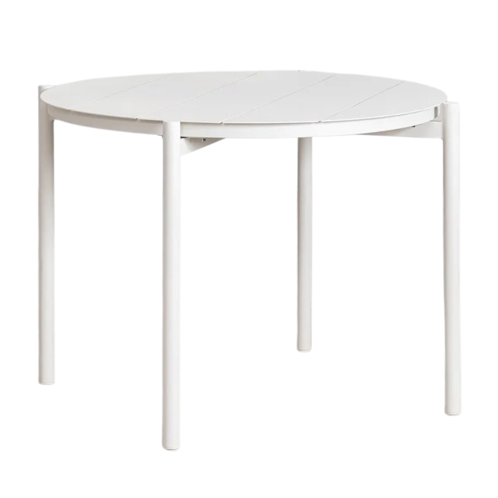 Apvalus valgomojo stalas SELEERO Ø110 cm, aliuminis