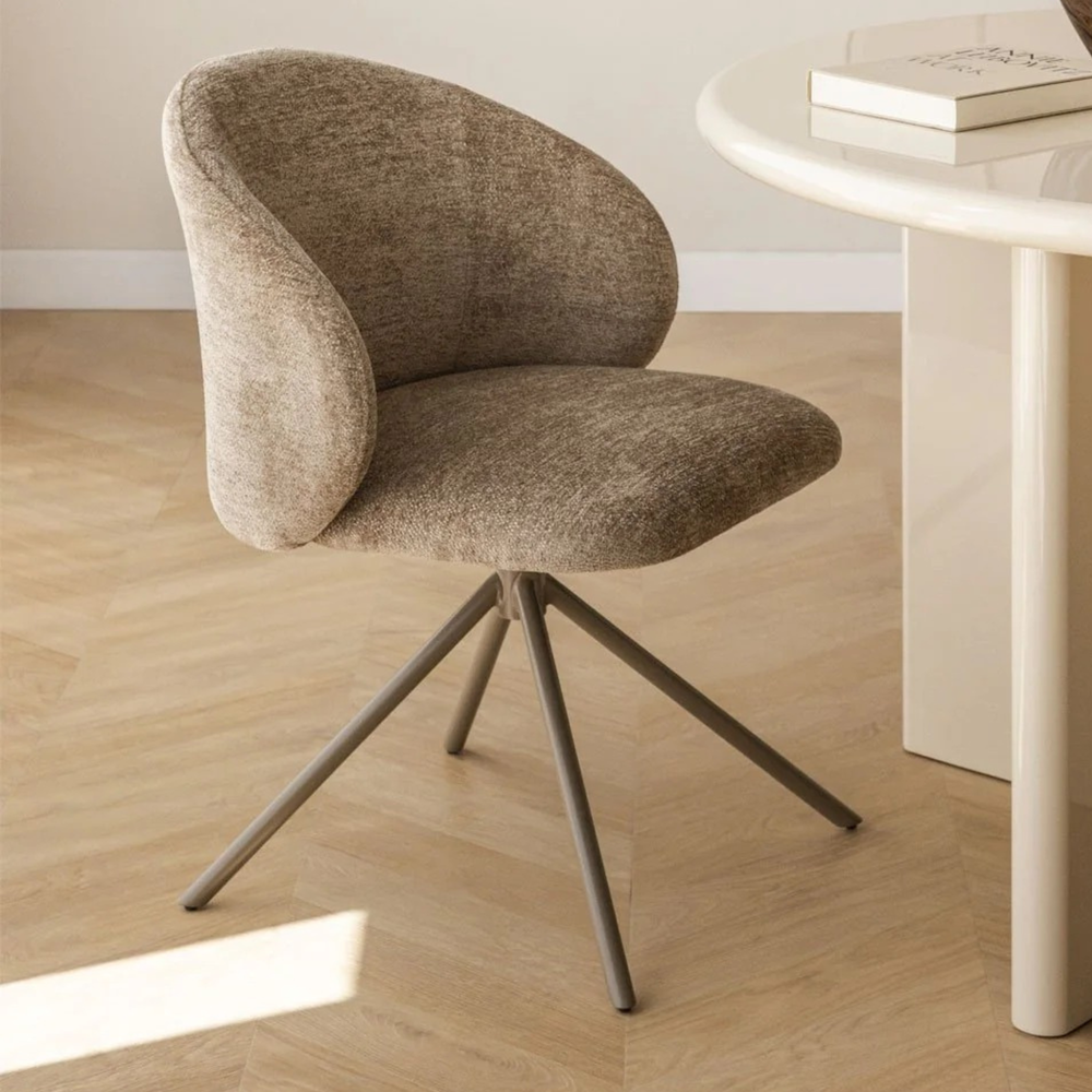 Valgomojo kėdė MORUIRO, pasukama, apmušta