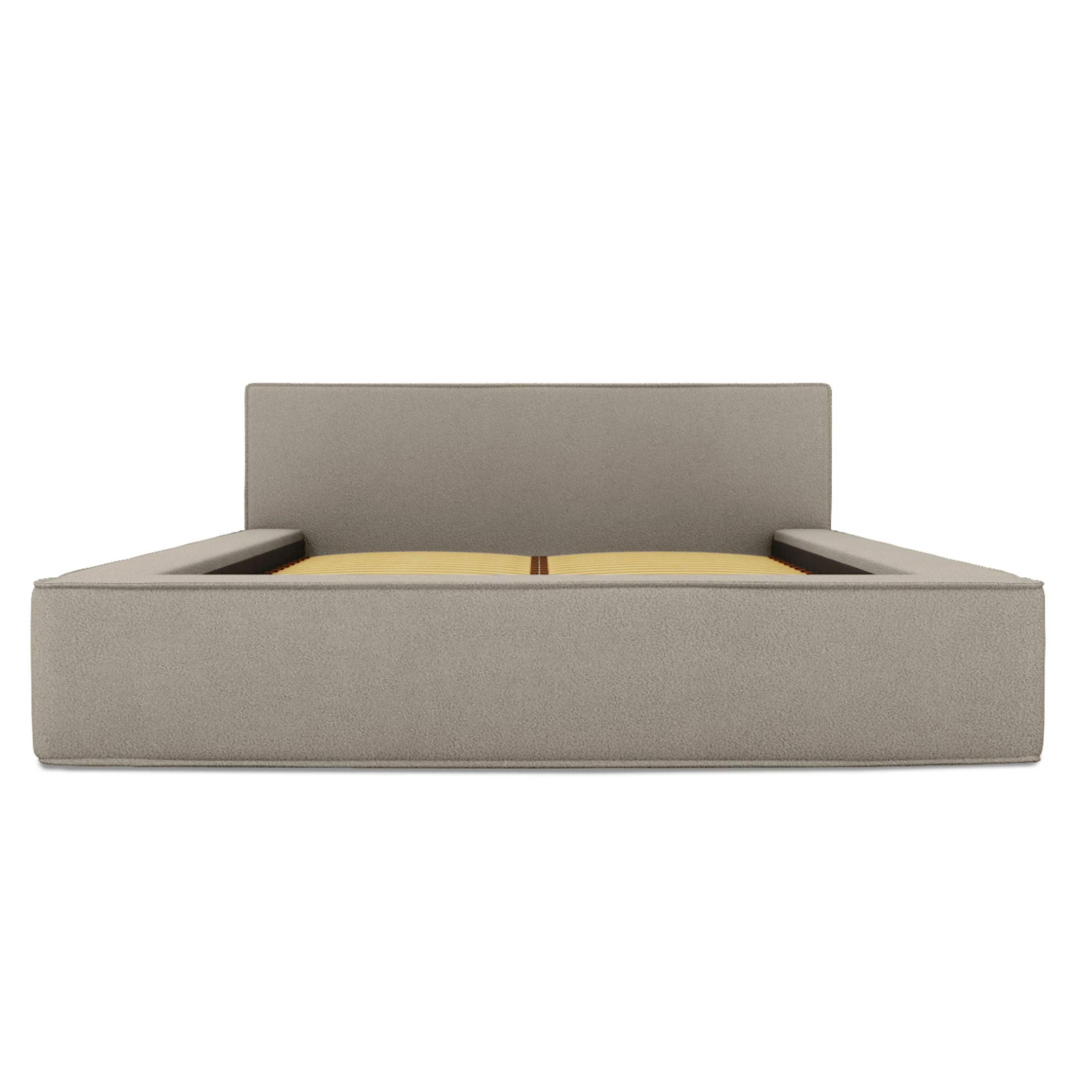 Bed BERNAND, grey-brown structured