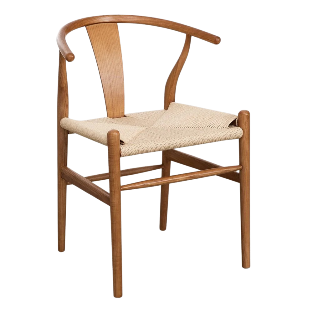 Valgomojo kėdė EILISH, pilkai rudo uosio medžio