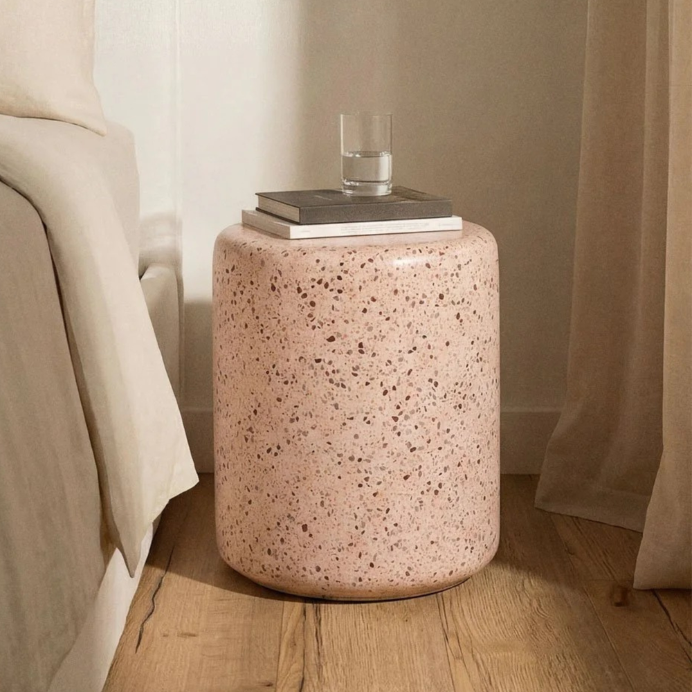 Naktinis staliukas GARIINO Ø35 cm, cementas