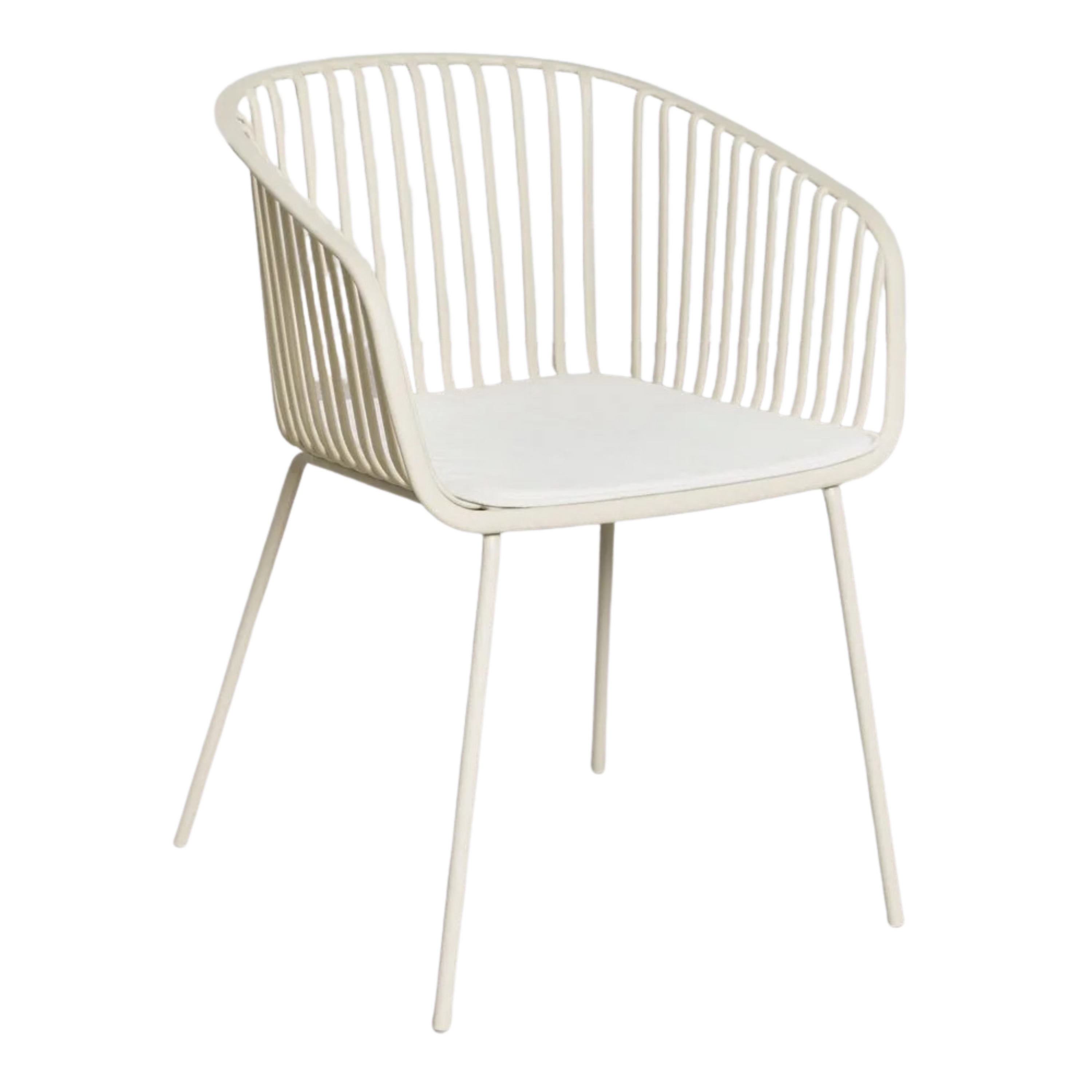 Dining chair with armrests LORUERO, steel