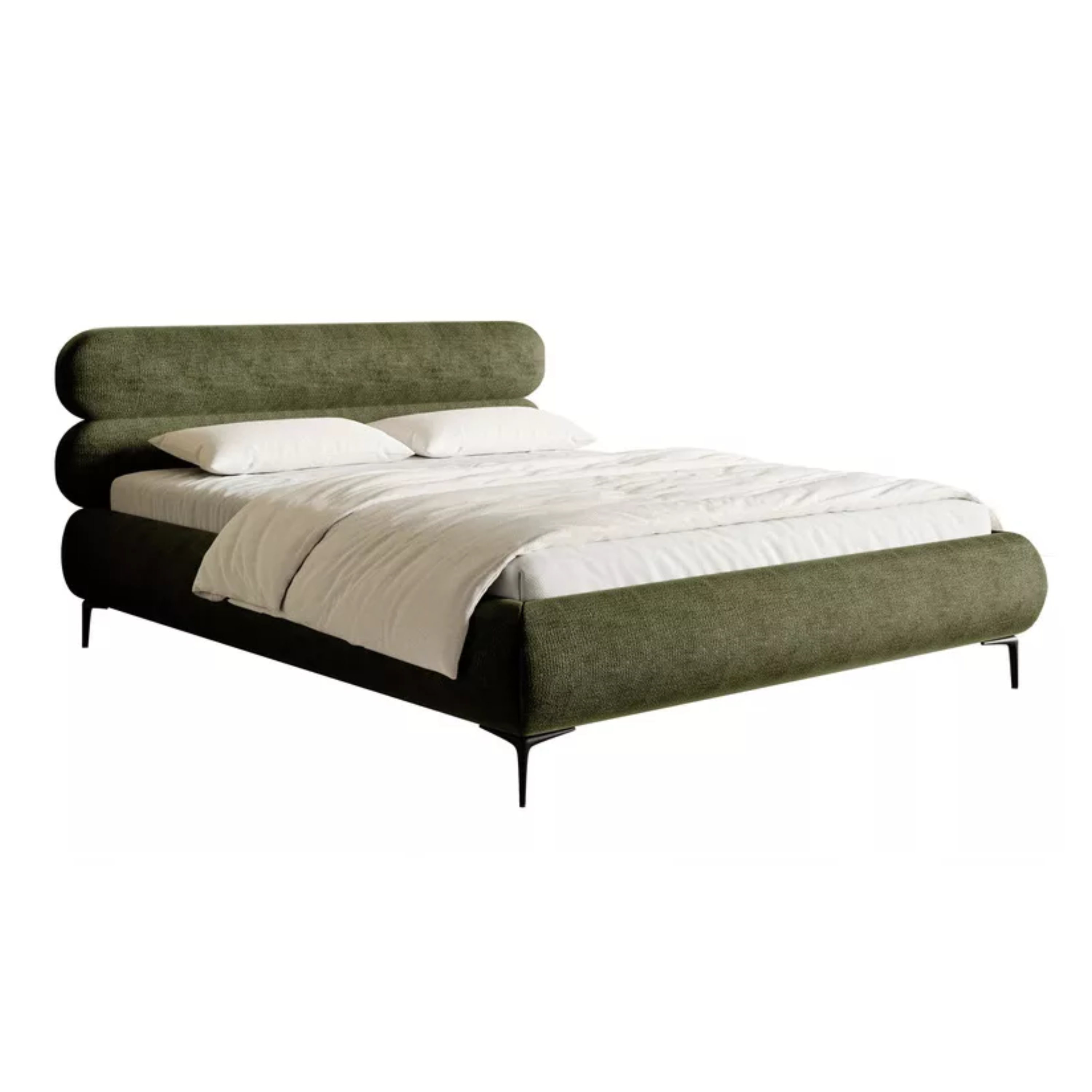 Miegamojo lova LUMINA, alyvuogių spalvos