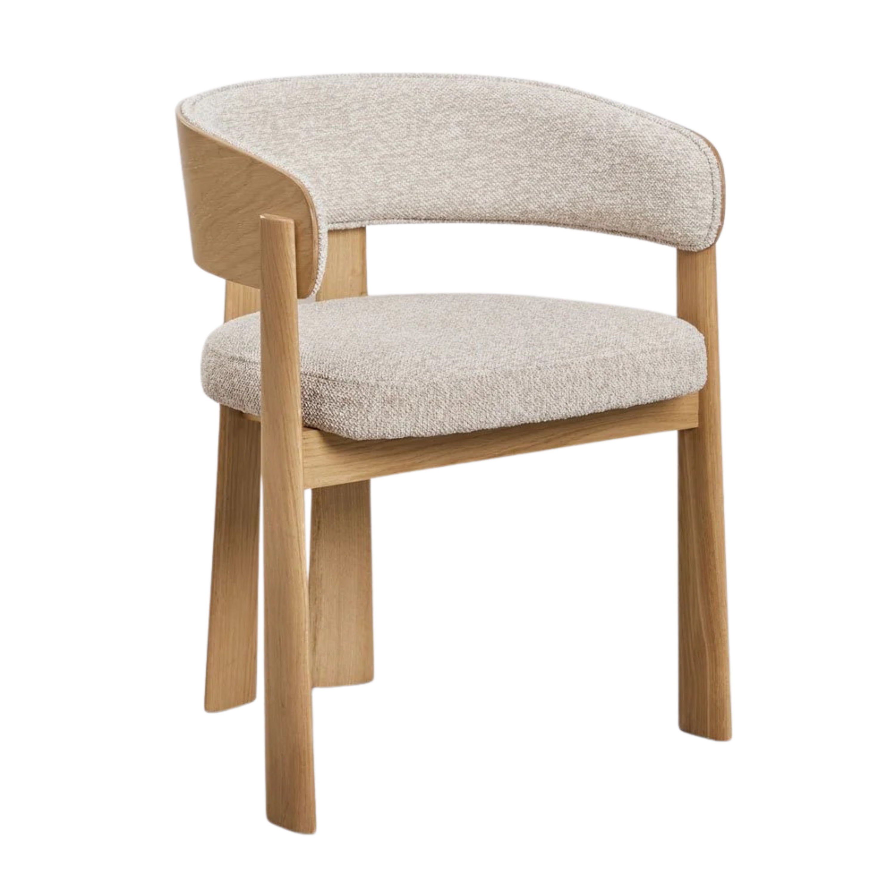 Valgomojo kėdė LUNAORO su porankiais, ąžuolas