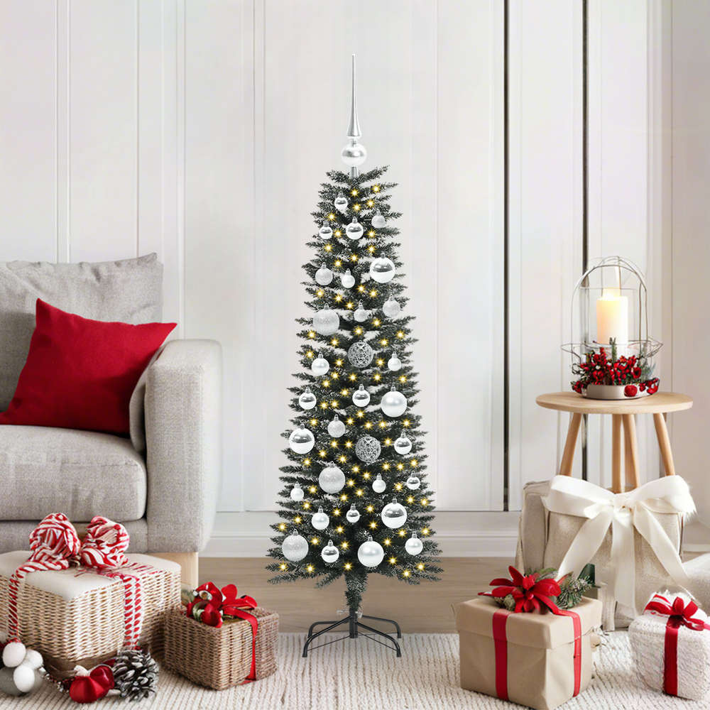 Artificial Christmas tree Green 120 cm PVC, plastic and steel