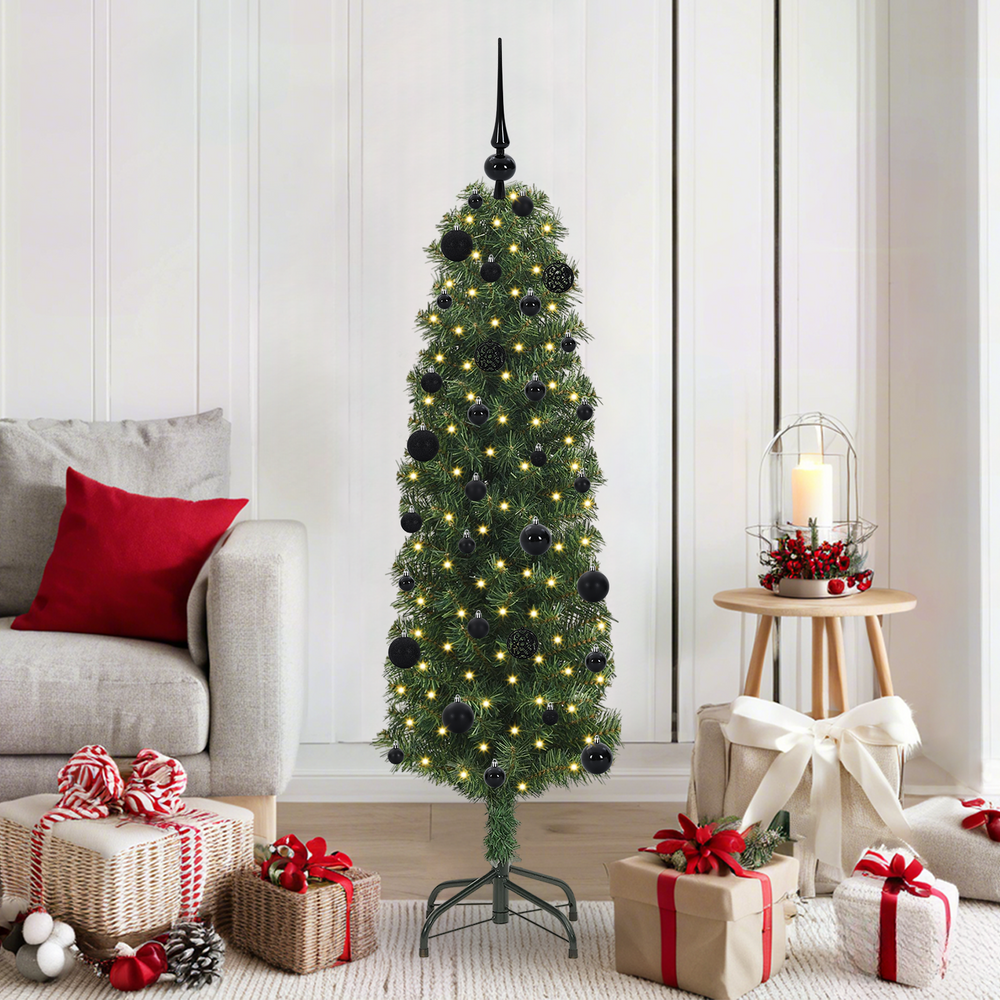 Artificial Christmas Tree Green 150 cm PVC, Steel, and Plastic