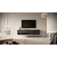 TV staliukas MIRRGO, grafito, 140 cm