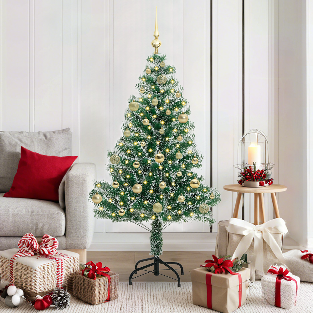 Artificial Christmas Tree With Snow and LED Light with 150 LEDs 150 cm