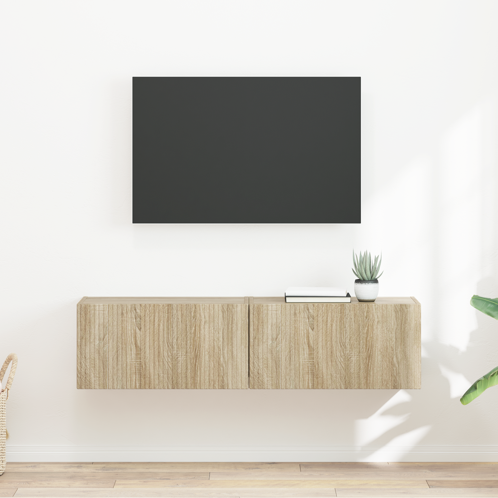 TV sieninė spintelė 2 pcs Sonoma 60 x 31 x 29,5 cm