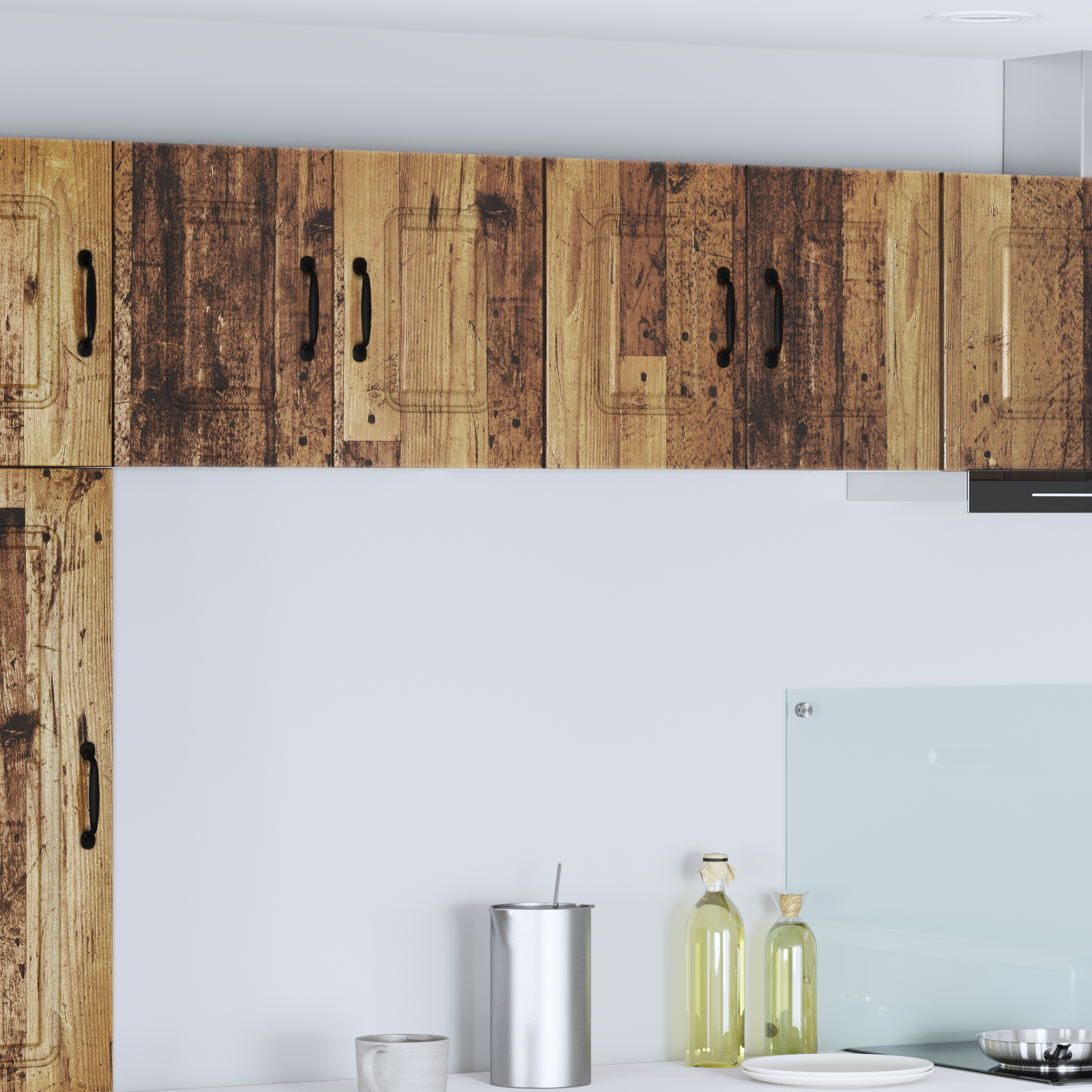 Virtuvės sieninė spintelė 2 pcs Senovinis medis 60 x 31 x 40 cm