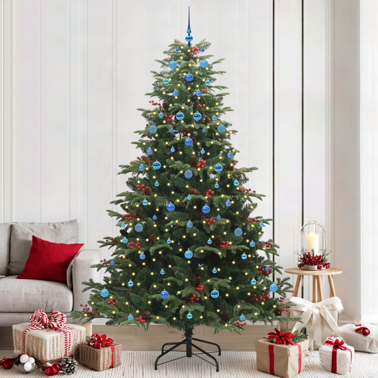 Dirbtinė Kalėdų eglutė PINE STAR, Žalia 240 cm . , metalas , plastikas