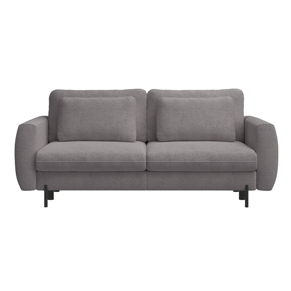 Sofa-lova SEANE iš priekio, pilka šenilas