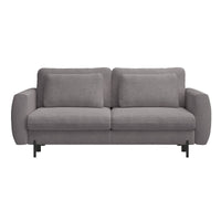 Sofa-lova SEANE iš priekio, pilka šenilas