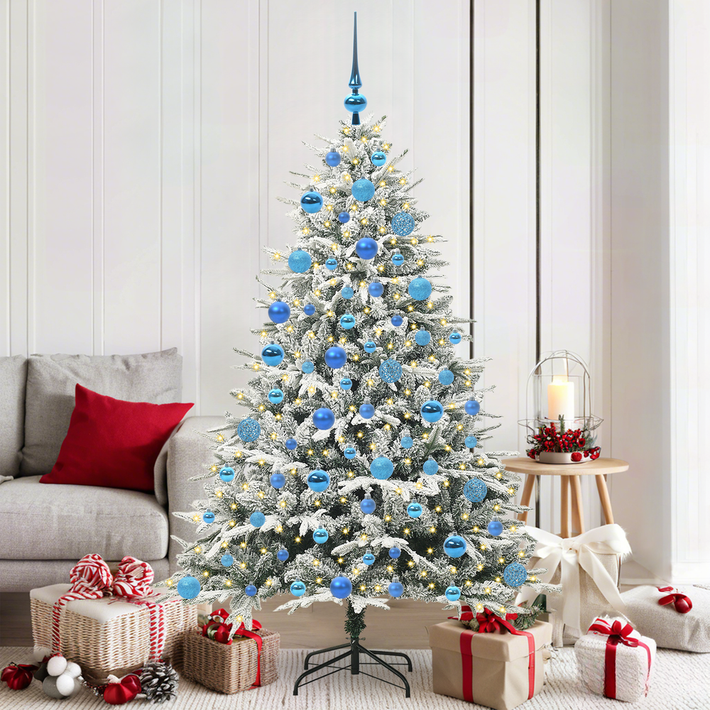 Artificial Christmas tree HOLLOW WINTER, with a bauble set