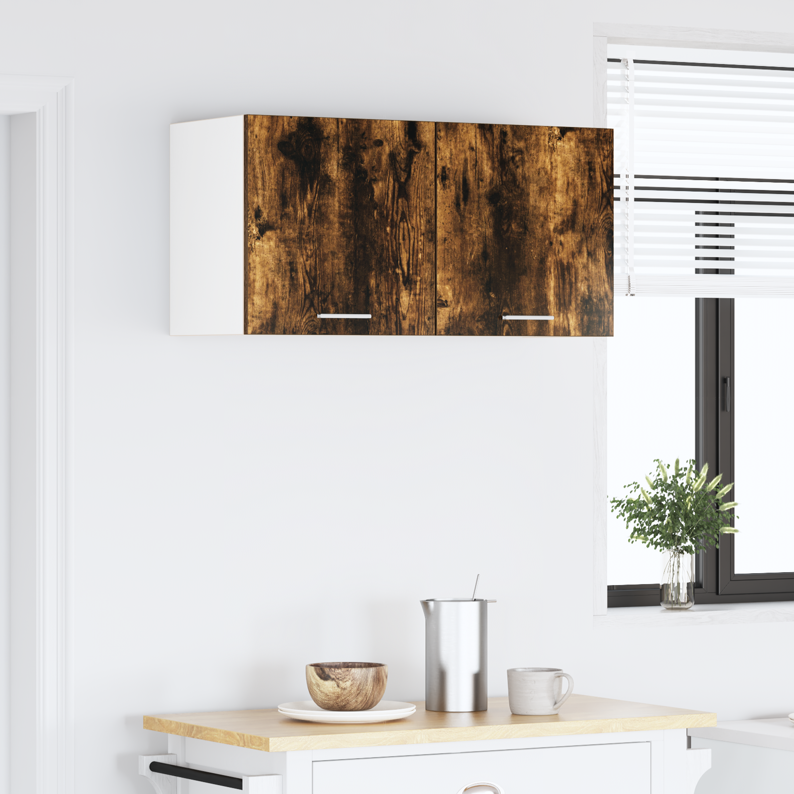Wall cabinet Riga Smoked oak 80 x 31 x 40 cm