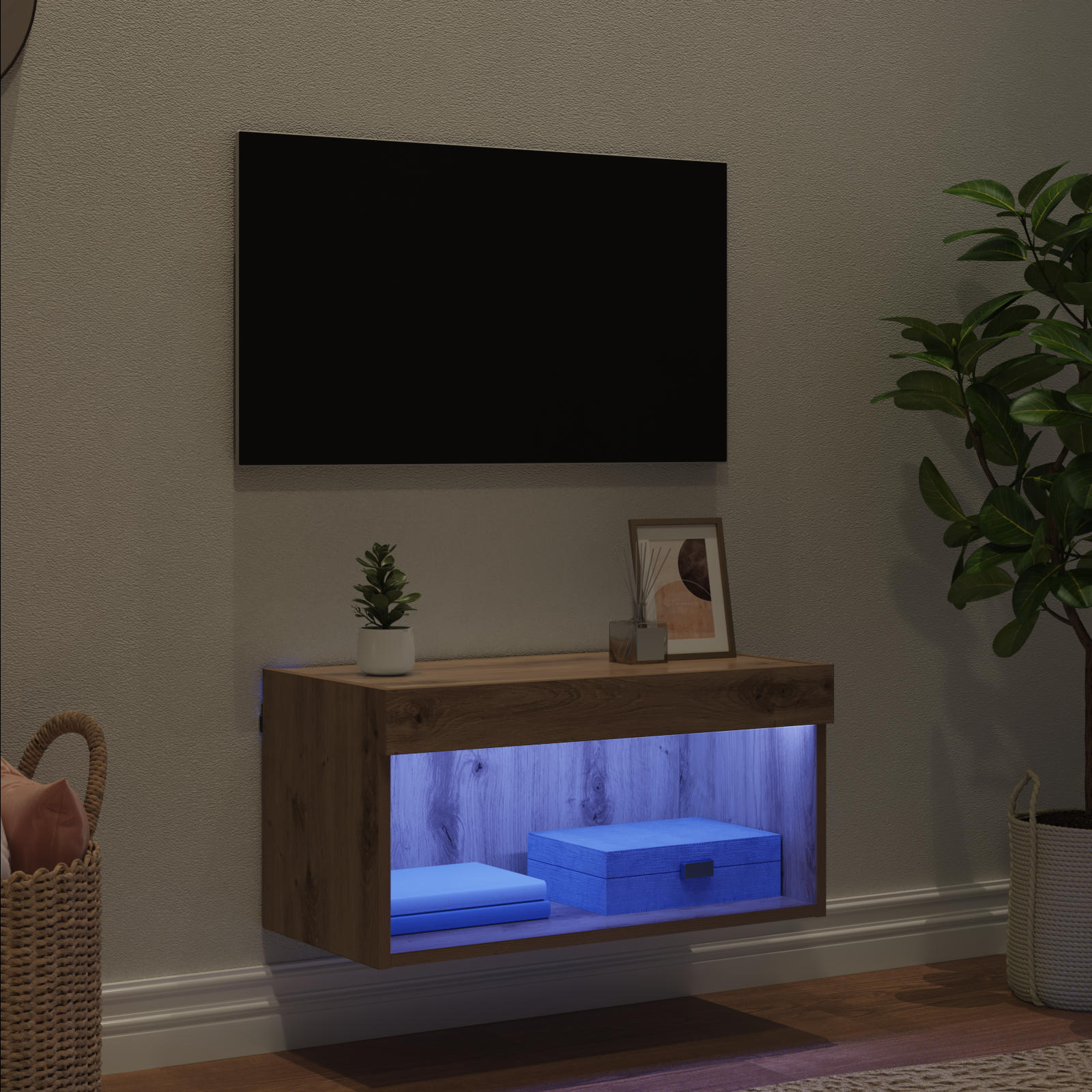 TV cabinet Artisan oak 60 x 30 x 30 cm