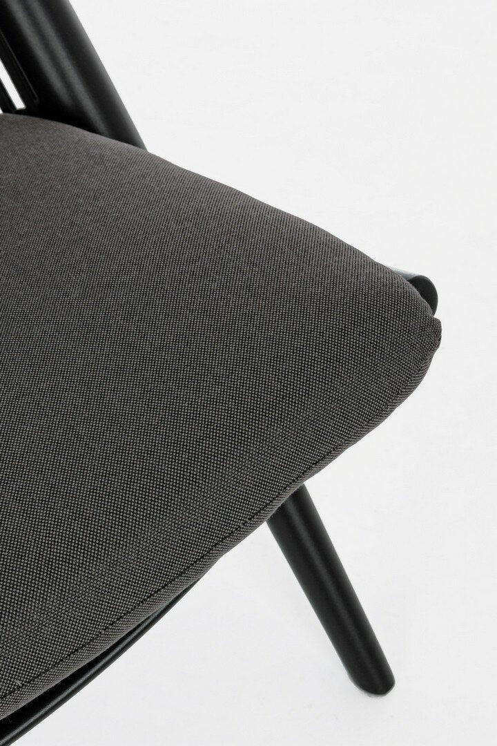 ALOHA lounge chair, black, rope