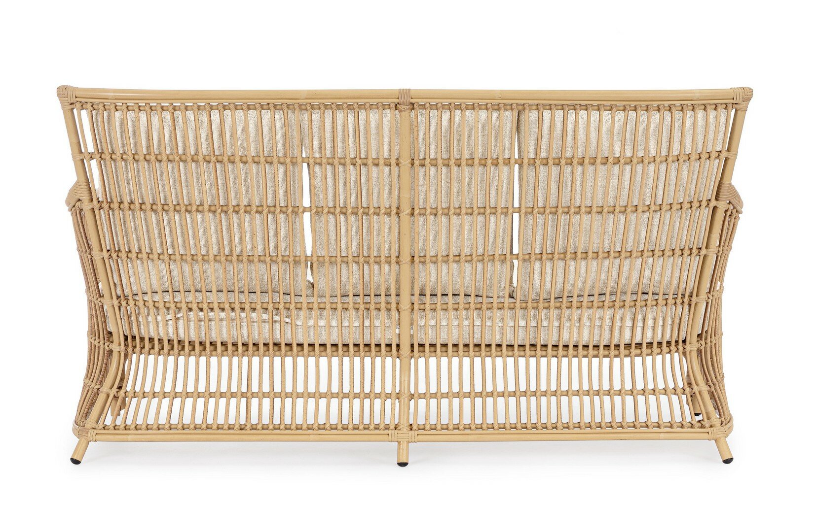 Sofa ADELMA, rattan effect, rope