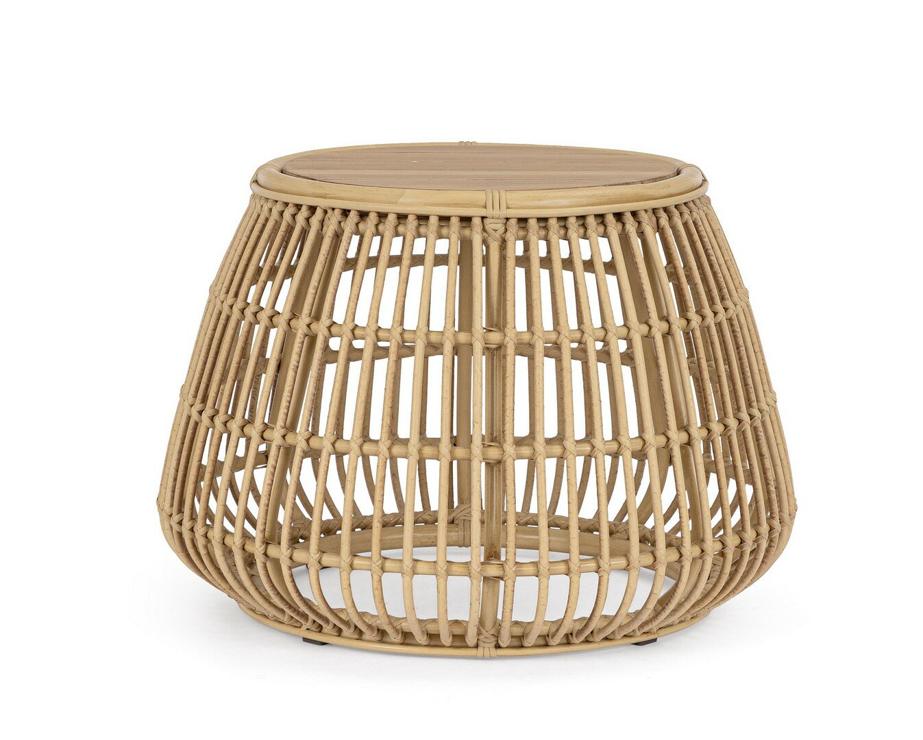 Coffee table ADELMA, teak SVLK, Ø45-65