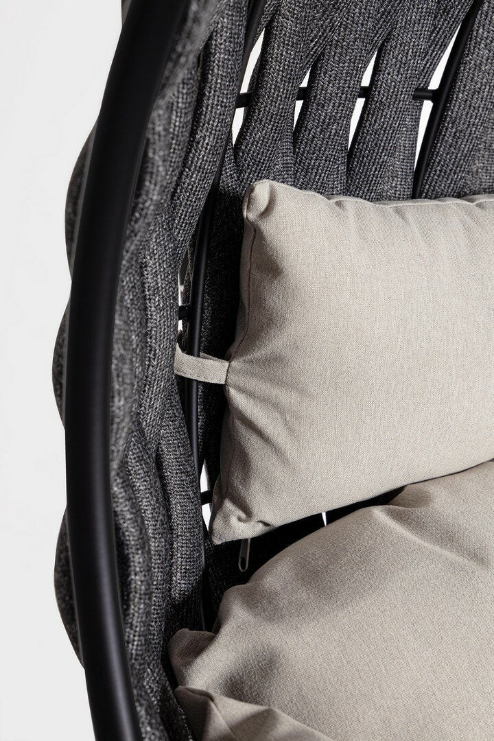 Hanging armchair GALAPAGOS, black