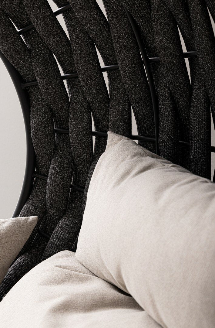 Hanging armchair GALAPAGOS, black