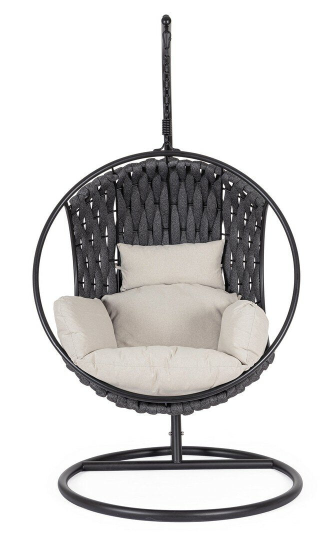 Hanging armchair GALAPAGOS, black